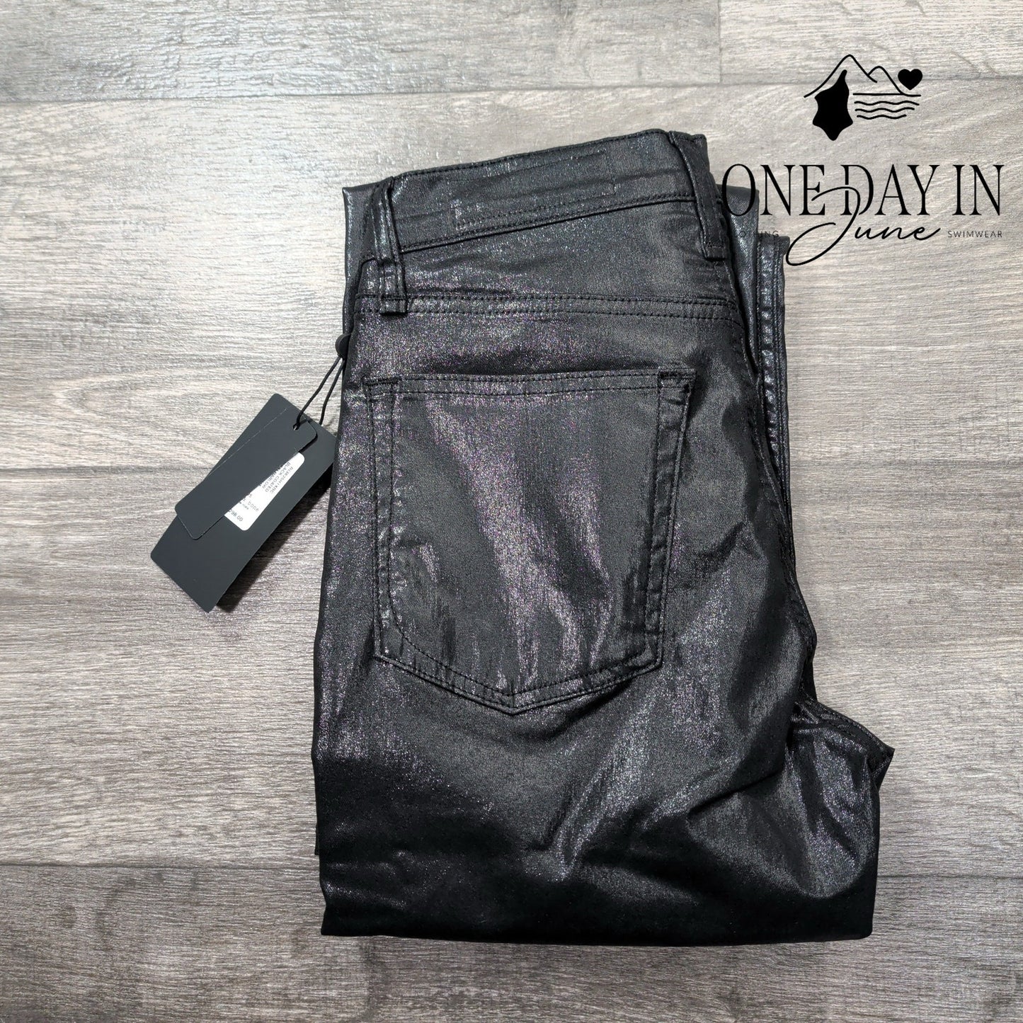 Rag & Bone The Harlow Mid Rise Straight Coated Denim Jeans Size 0 (25)