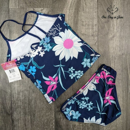 Kanu Surf Charlotte Flounce Tankini Swimsuit Size 6