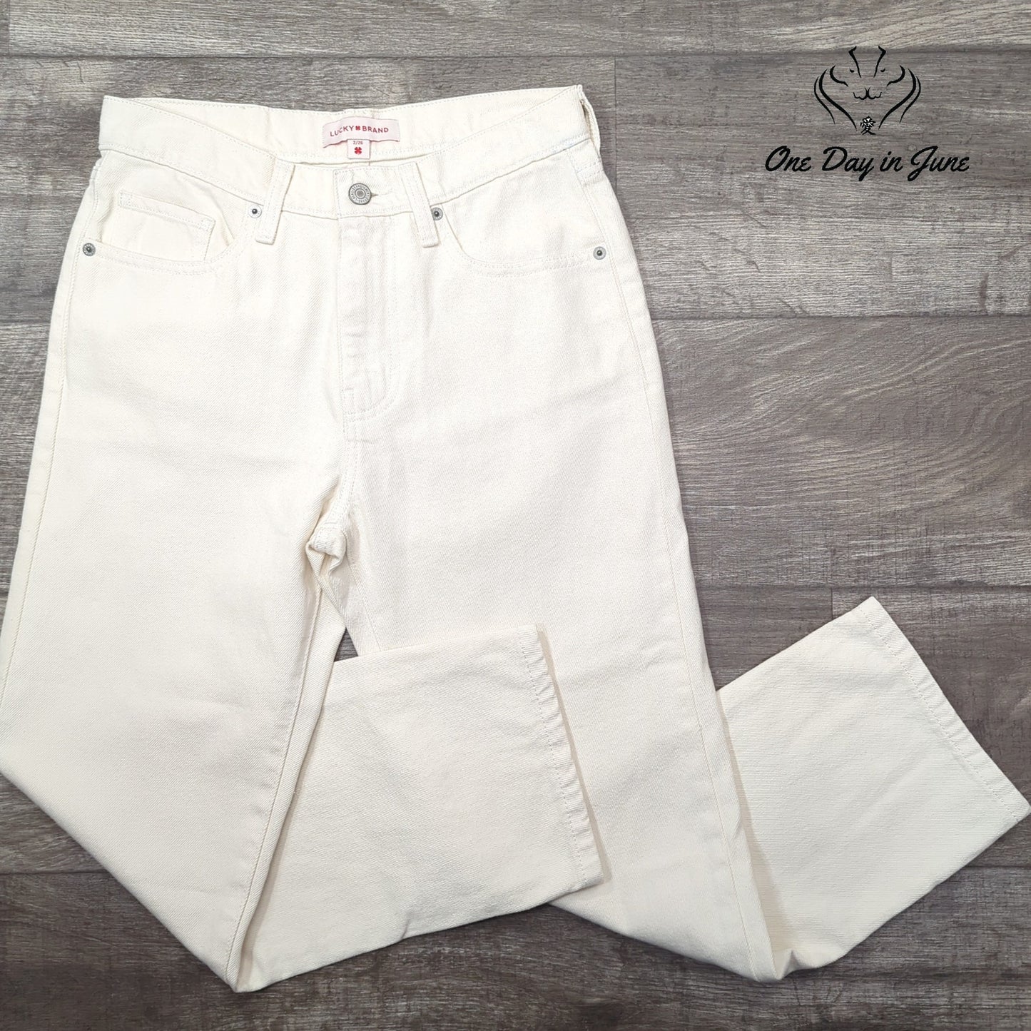 Lucky Brand 90s Loose High Rise Crop Jeans Size 2