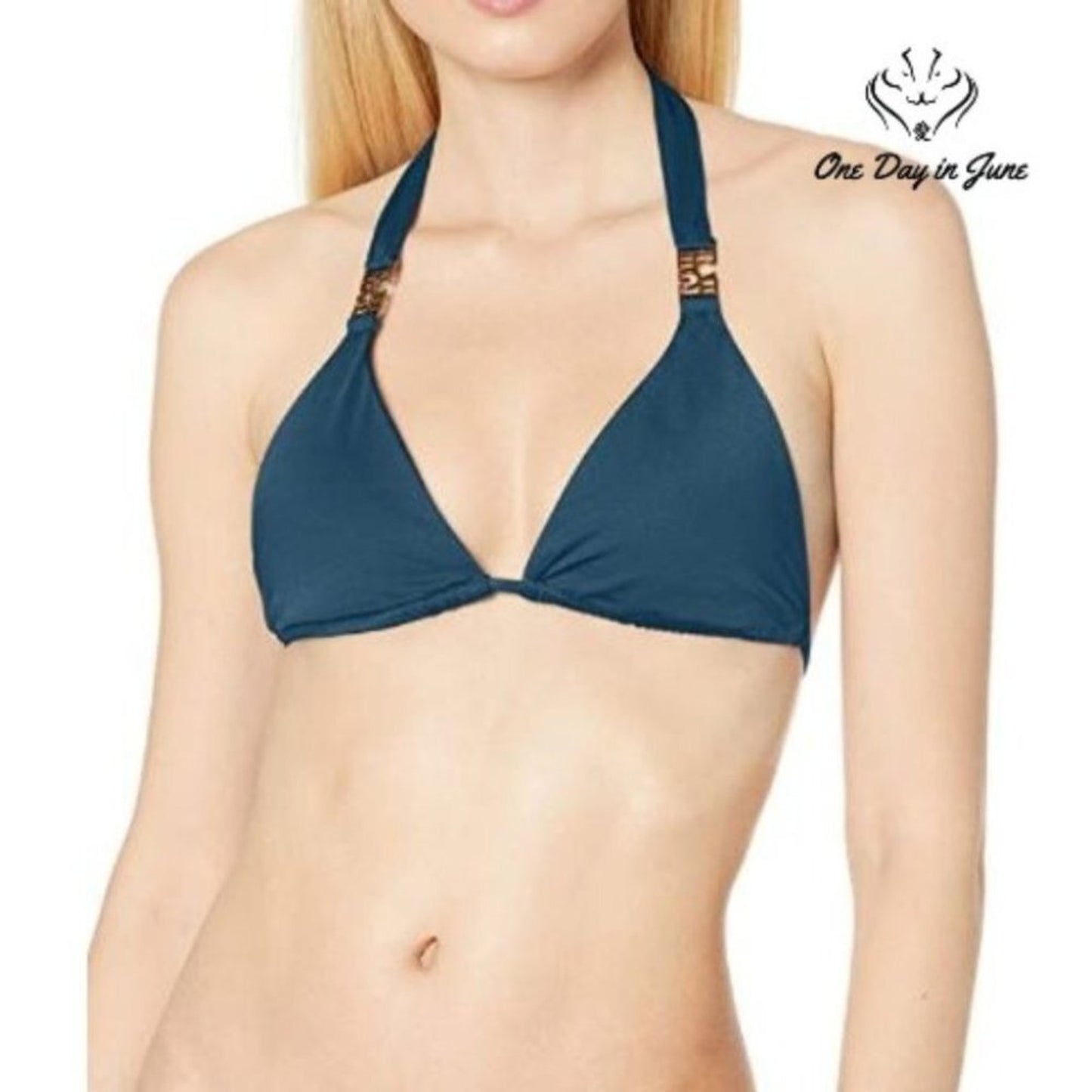 Bcbgmaxazria Ruched Trinagle Halter Top Size 6