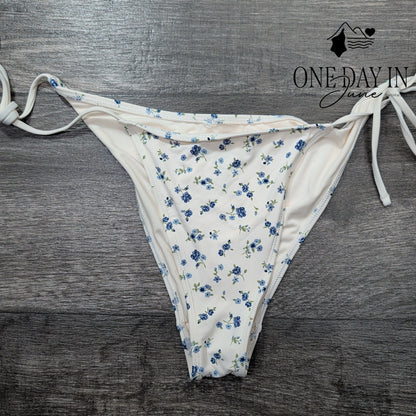 Garage Floral Tie Side Bikini Bottom Size S