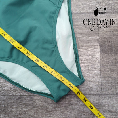Cupshe Slim & Sculpt Lace Up Back One Piece Swimsuit Size XS