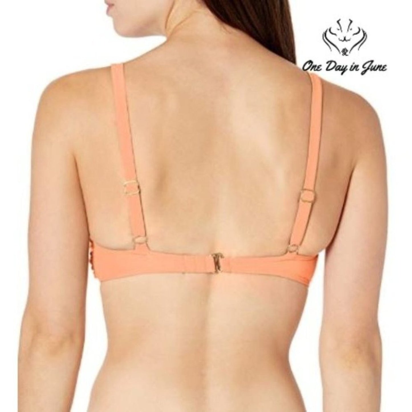 Cyn Luca Standard Tie Front Bikini Top Size L