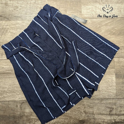 The Limited Navy Stripe May Fashion Shorts Size 4