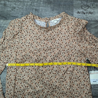 A.n.a Floral Long Sleeve Top Size XS