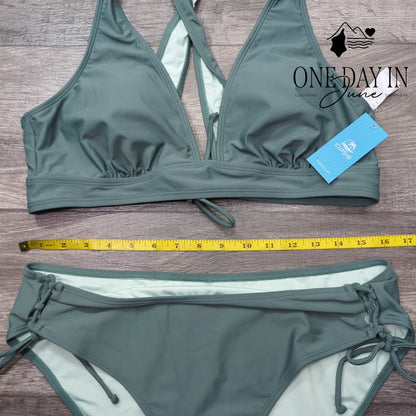 Cupshe Tie Back Tie Side Bikini Swimsuit Size XL