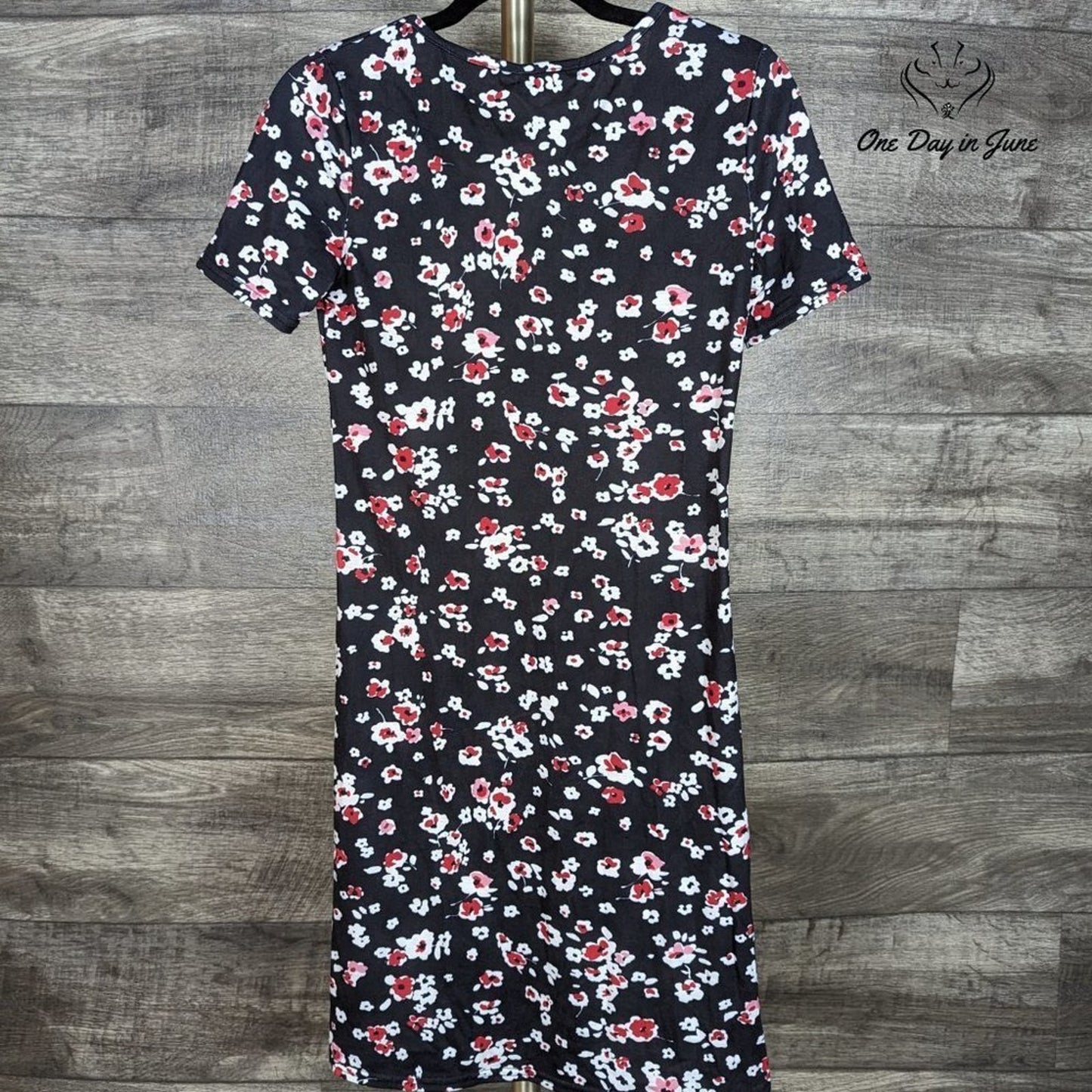 Upopby Floral Short Sleeve Mini Dress Size S