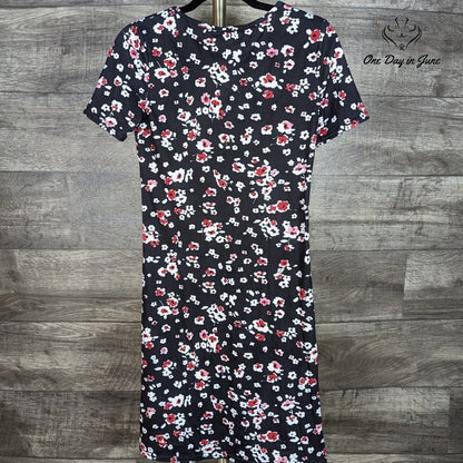 Upopby Floral Short Sleeve Mini Dress Size S