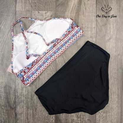 Charmleaks High Neck Halter Bikini Swimsuit Size M