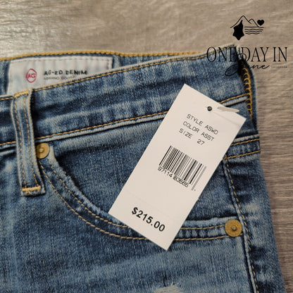 AG Adriano Goldschmied The Sophia High Rise Skinny Jeans Blue NWT Size 4 (47)