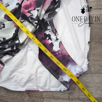 Aleumdr V Front Tummy Control One Piece Swimsuit Size XL