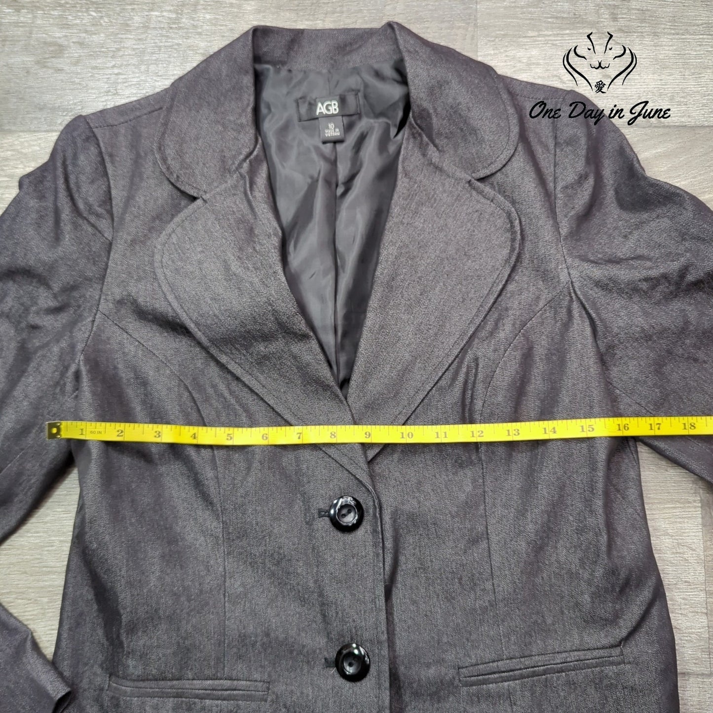 AGB 2 Button Blazer Size 10