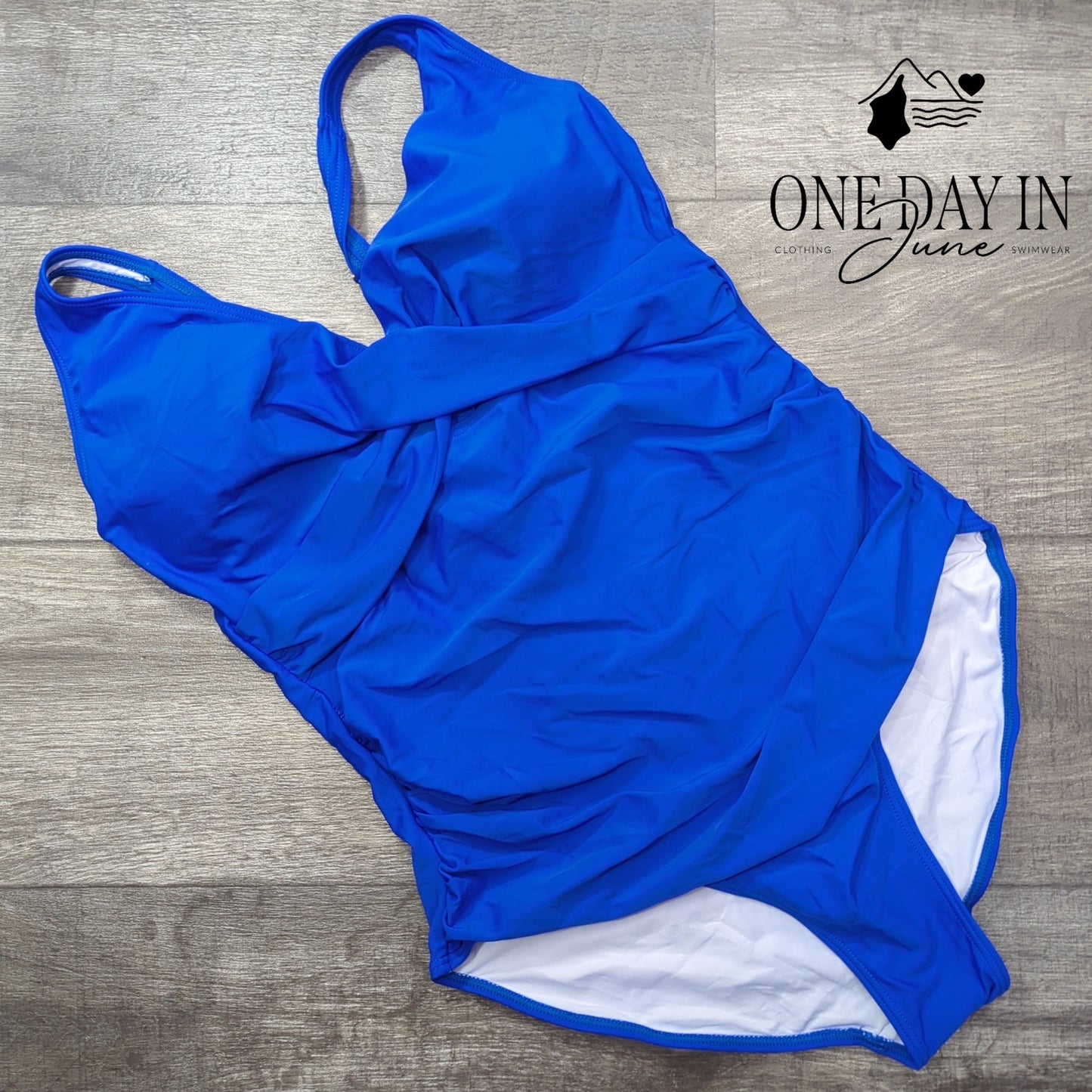 Eomenie Cross Front Tie Back One Piece Swimsuit Size XL