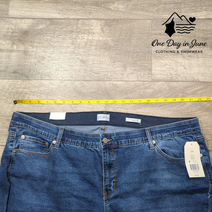 Wonderly Plus Size Mid Rise Skinny Jeans Size 22W