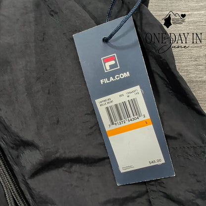 Fila Belle Cargo Mini Skirt Black Drawstring Utility NWT Size S