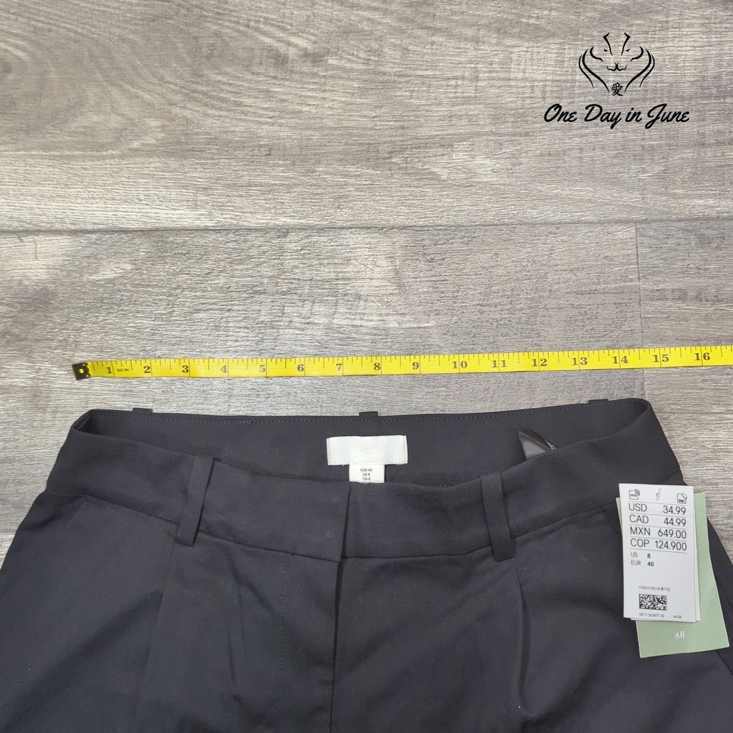 H&M Straight Leg Dress Pants Size 8