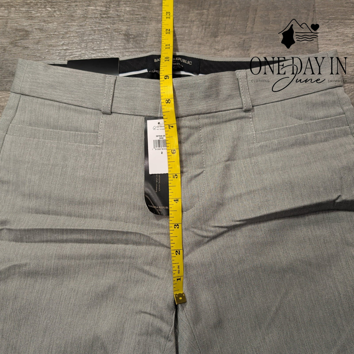Banana Republic Curvy Sloan Ankle Pants Gray Stretch Dress Pants NWT Size 2