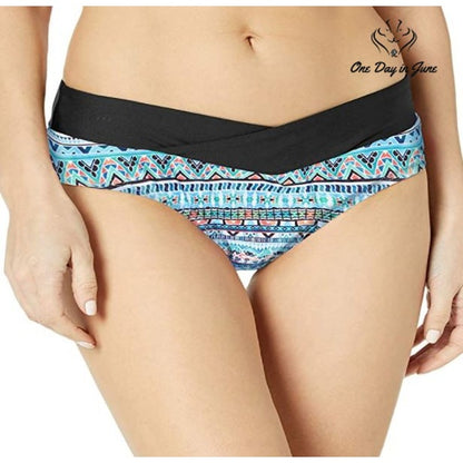 Next Splice Midrise Full Bikini Bottom Swimsuit Size XL