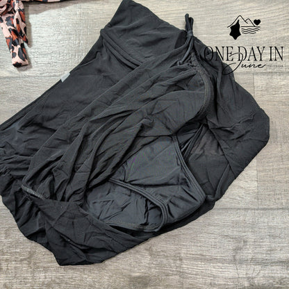 Blooming Jelly Drawstring Tie Back Bikini Swimsuit Size M