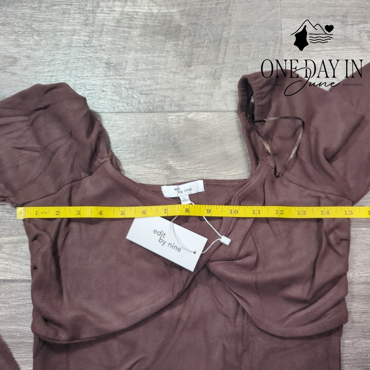 Edit by Nine Long Sleeve Bodycon Ribbed Mini Dress Size L