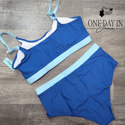 Adisputent High Waist Crop Bikini Swimsuit Size XXL