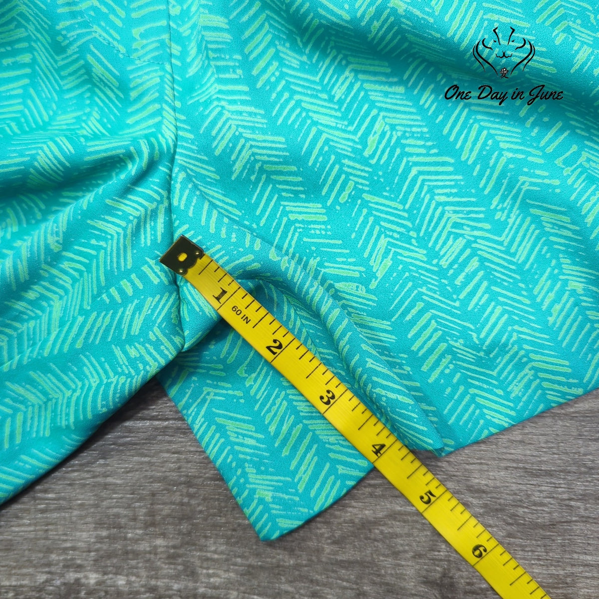 Loft Side Zip Pleated Shorts Turquoise Green Geometric Print Size XXS