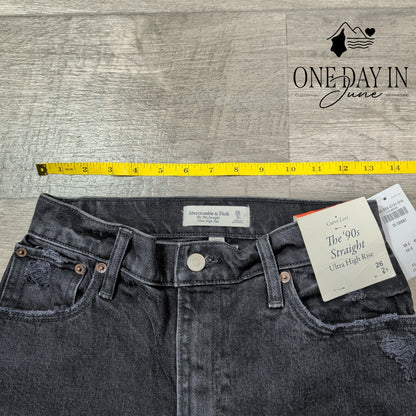 Abercrombie & Fitch The 90's Straight Ultra High Rise Jeans Size 2S