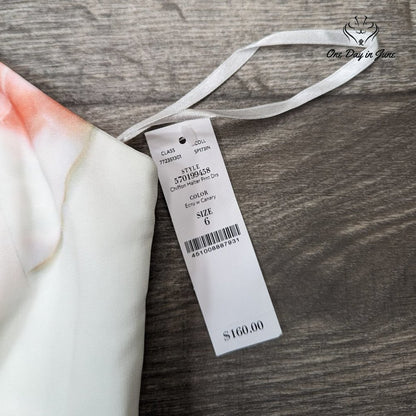 White House Black Market Floral Halter Dress Size 6