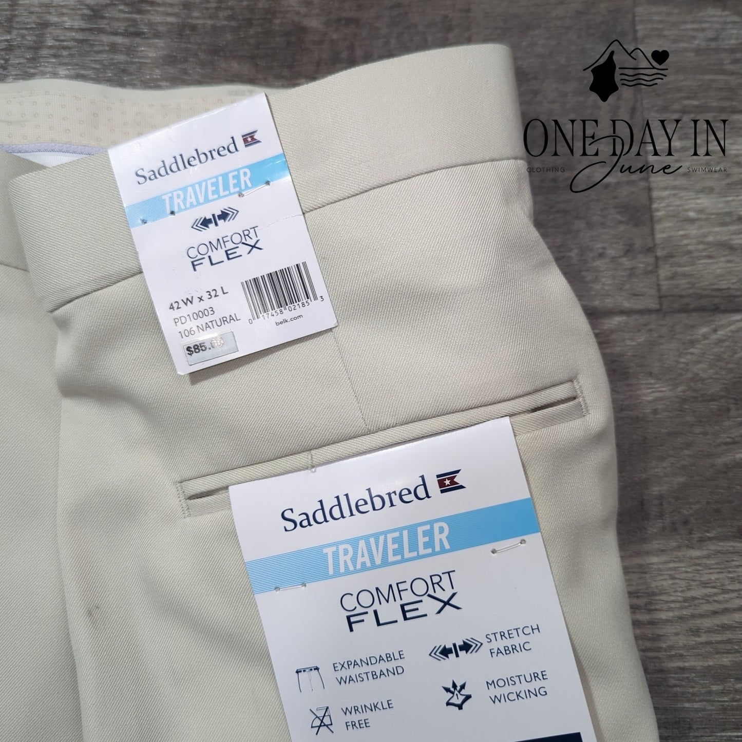 Saddlebred Comfort Flex Traveler Dress Pants Size 42X32