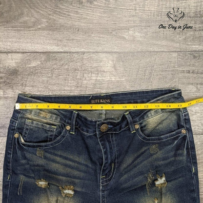 Elite Jeans Distressed Ankle Jeans Size 10