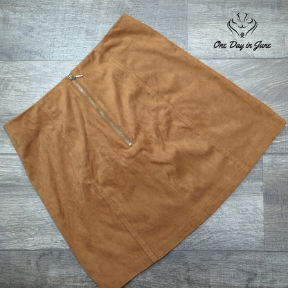 Mi Ami Faux Suede Mini Skirt Size S
