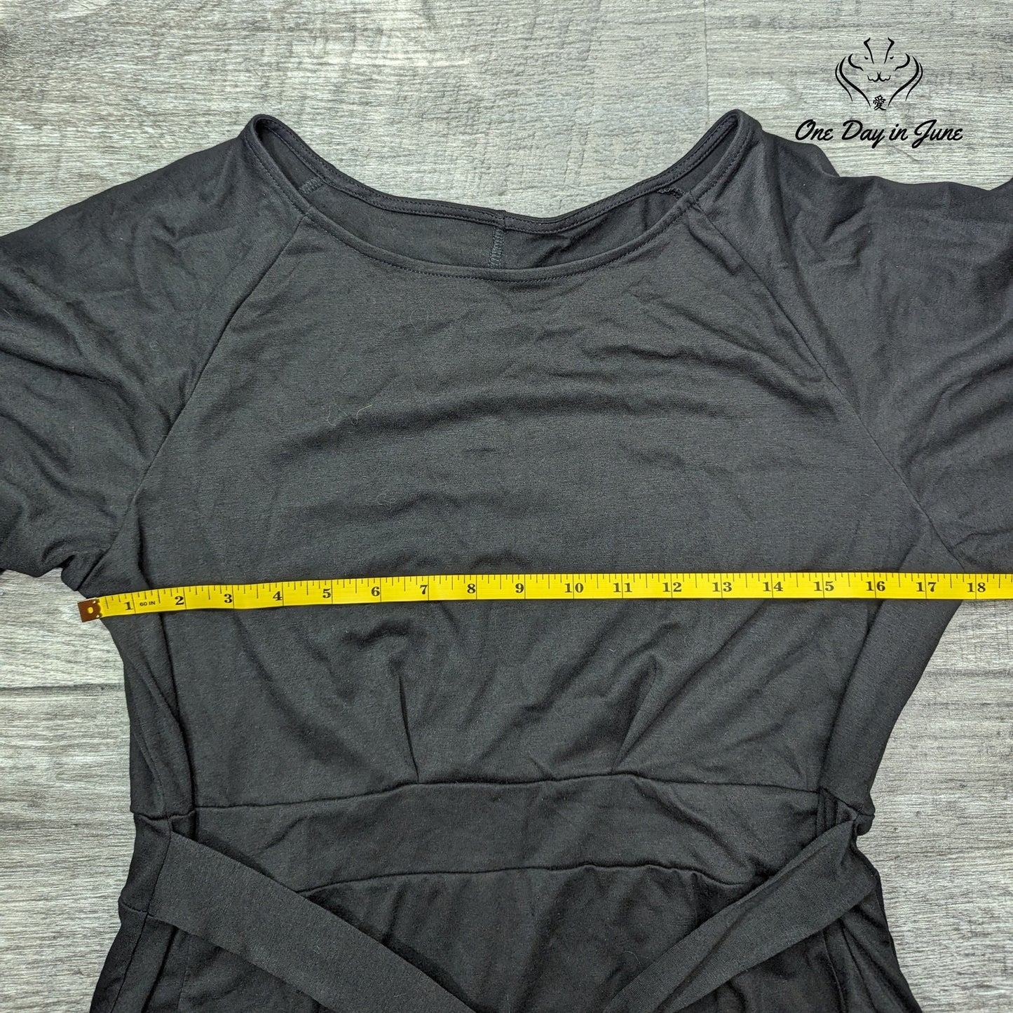 Popyoung Long Sleeve Tie Waist Casual Swing Dress Size XL