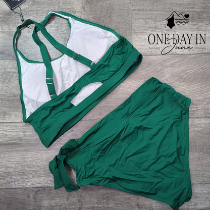 Zaful High Waist Crop Bikini Swimsuit Size XL