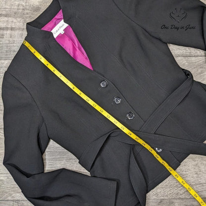 Calvin Klein 4 Button Belted Blazer Size 6