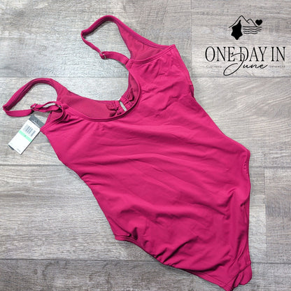 Jantzen Ring Front One Piece Swimsuit Size 8