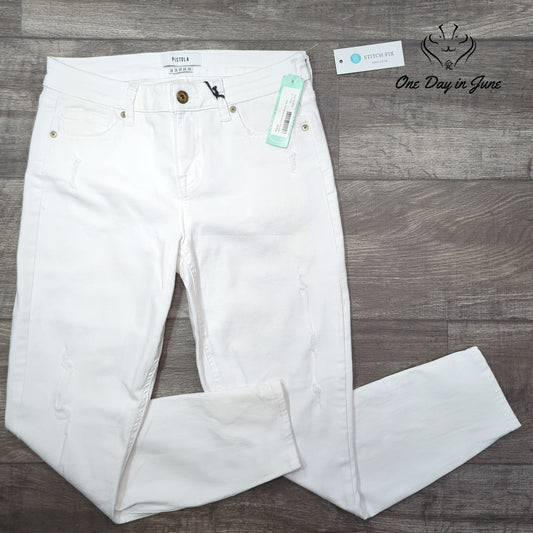 Pistola Jennifer Distressed Skinny Jeans Size 28 (6)