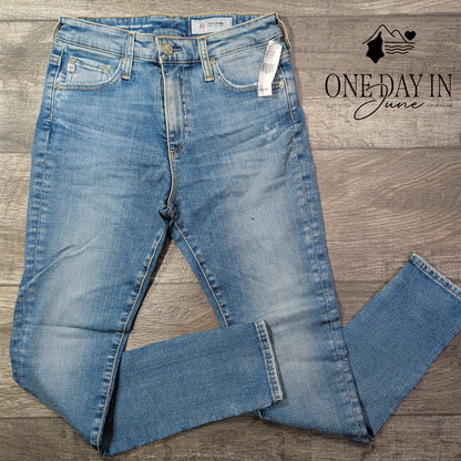 AG Adriano Goldschmied Farrah Skinny Ankle Jeans Light Blue NWT Size 4 (27)