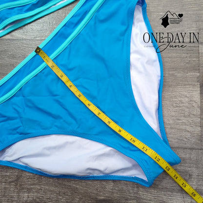 Blooming Jelly Crop Bikini Swimsuit Size XL