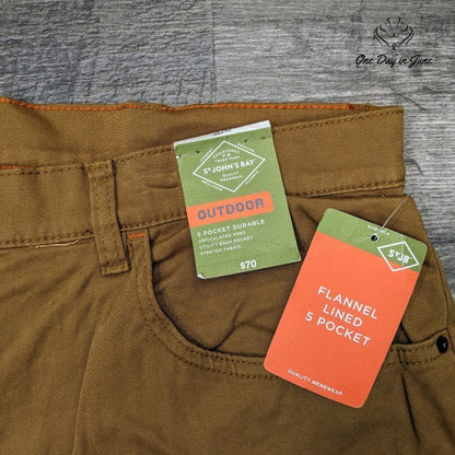 St. John's Bay Articulated Knee 5 Pocket Outdoor Pants Size 40X32