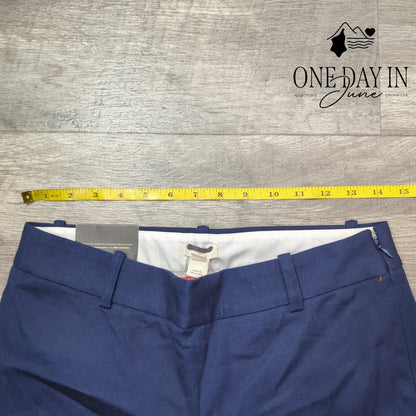 J.Crew Winnie Pant City Fit Cropped Pants Navy Blue Stretch NWT Size 2