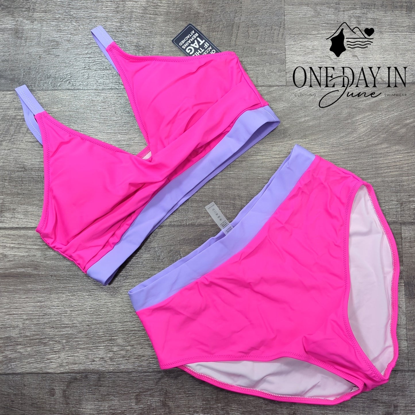 Blooming Jelly Modest Bikini Swimsuit Size L