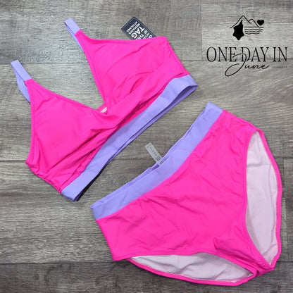 Blooming Jelly Modest Bikini Swimsuit Size L