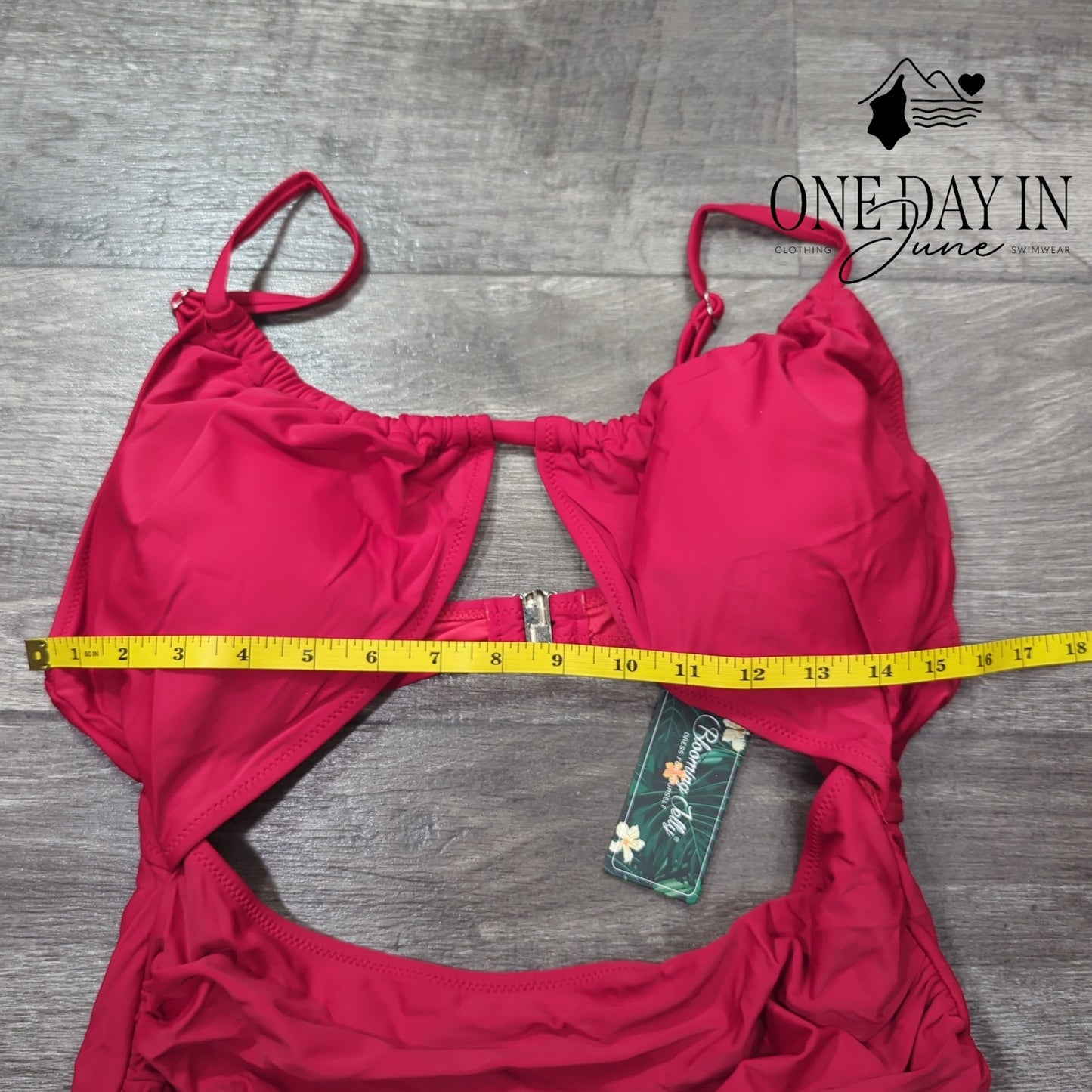 Blooming Jelly Cutout One Piece Swimsuit Size XL