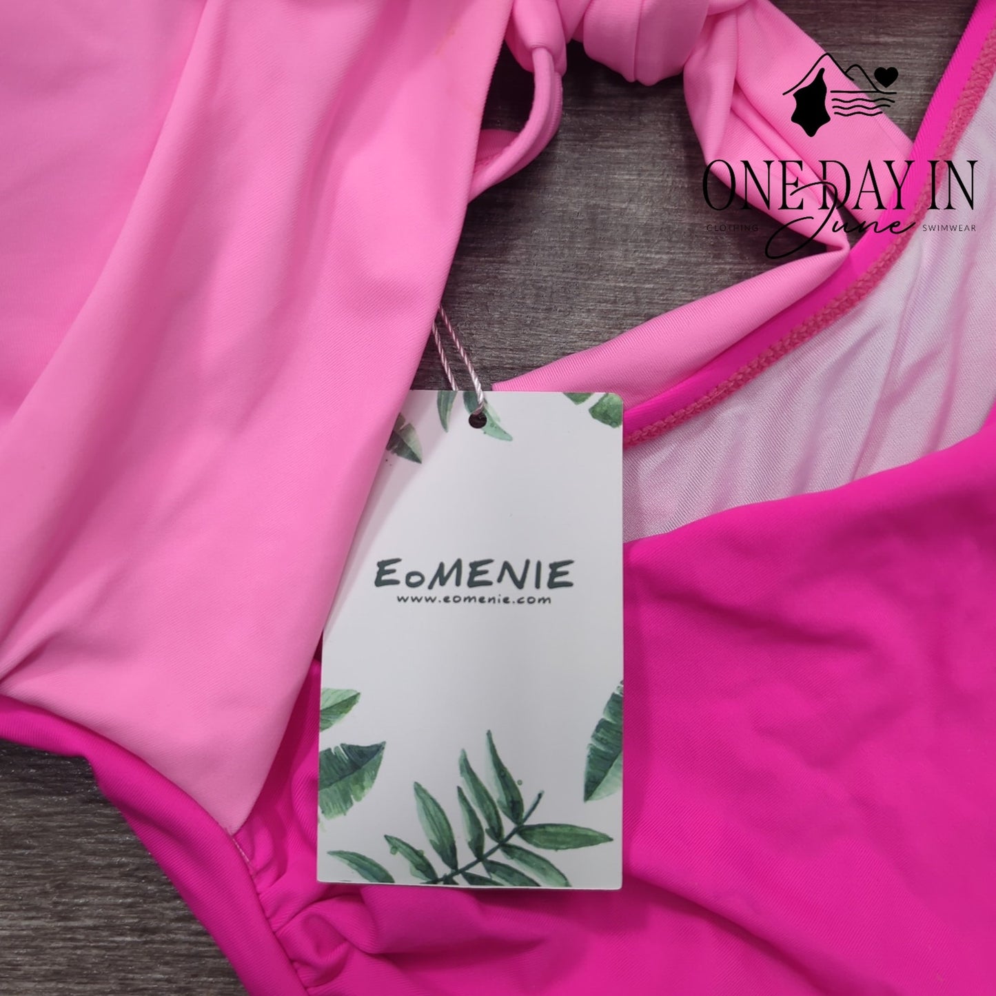 Eomenie Cross Front Cut Out One Piece Swimsuit Size XL