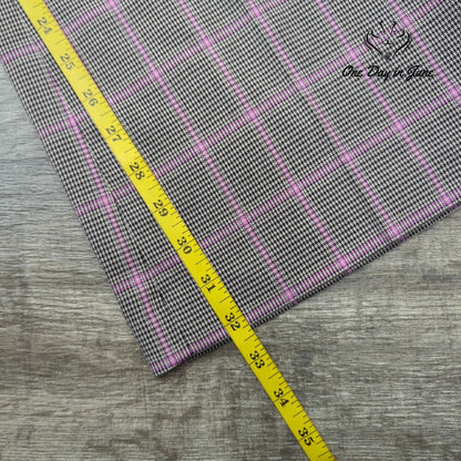 Halogen Bootcut Dress Pants Gray Pink Plaid Windowpane Trousers Size 8