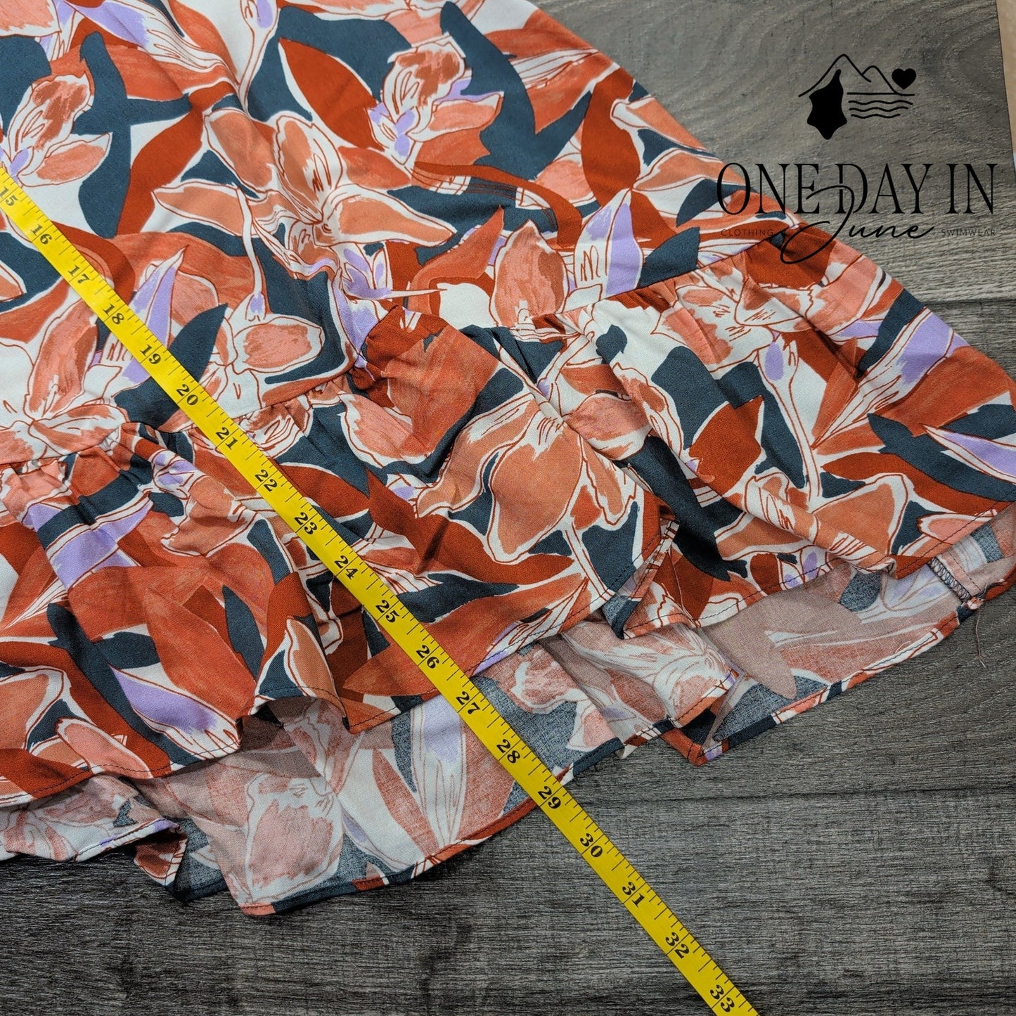 Nine West Assymetrical Floral Skirt Size L