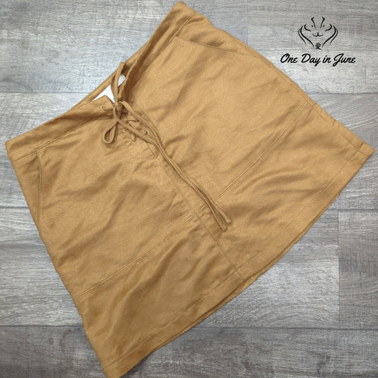 Lauren Conrad Faux Suede Mini Skirt Size 10