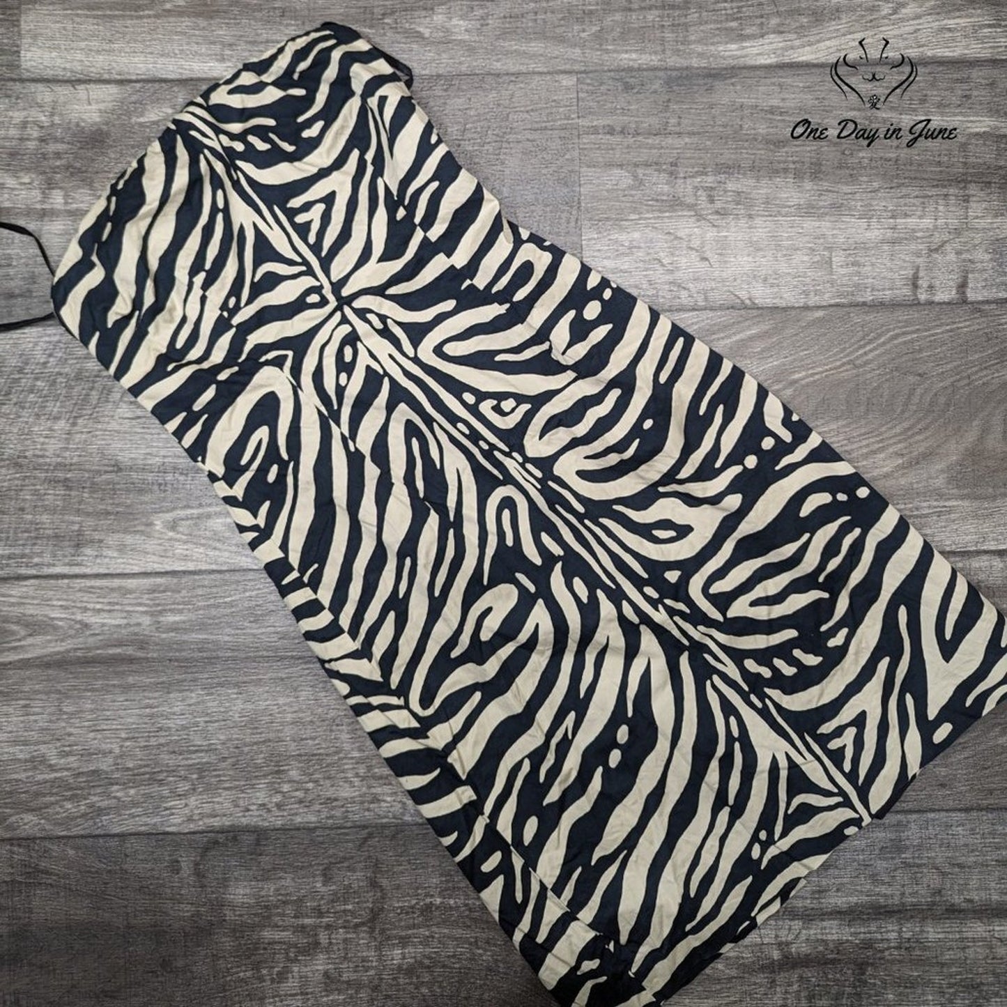 The Limited Strapless Zebra Print Lined Mini Dress Size 2