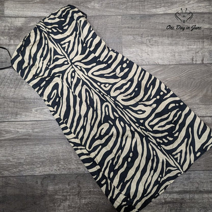 The Limited Strapless Zebra Print Lined Mini Dress Size 2