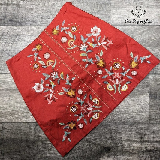 Miami Embroidered Midi Skirt Size M